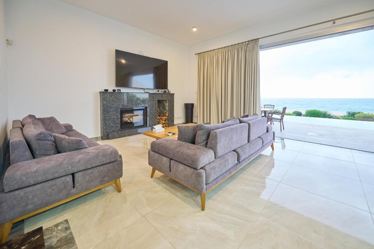 Olymp Luxury Villa D - Luxury Escape With Direct Beach Access And Unique Sunsets Paphos 客房 照片