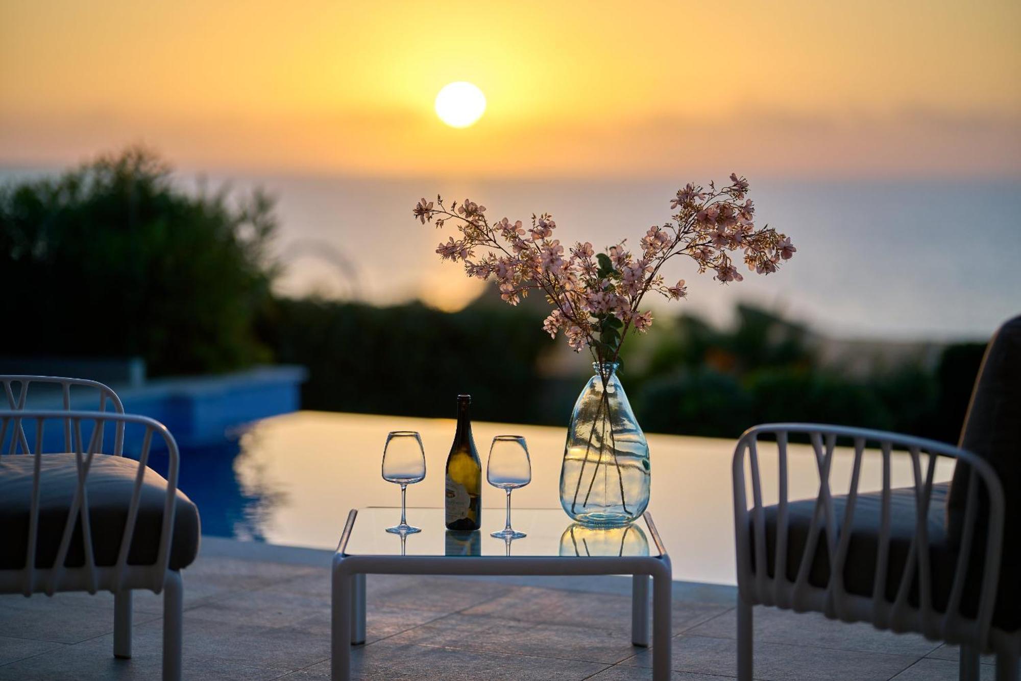 Olymp Luxury Villa D - Luxury Escape With Direct Beach Access And Unique Sunsets Paphos 客房 照片