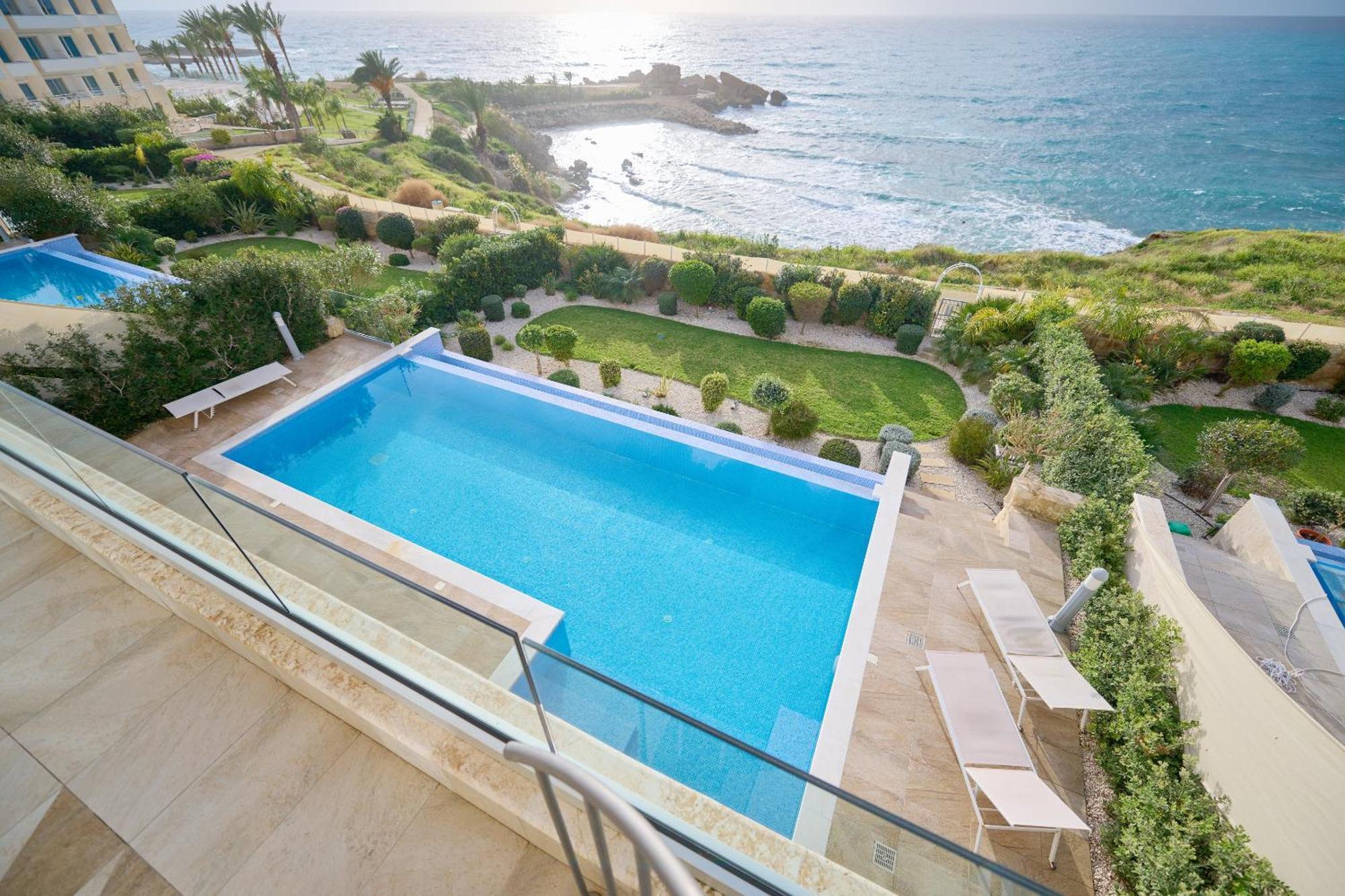 Olymp Luxury Villa D - Luxury Escape With Direct Beach Access And Unique Sunsets Paphos 外观 照片