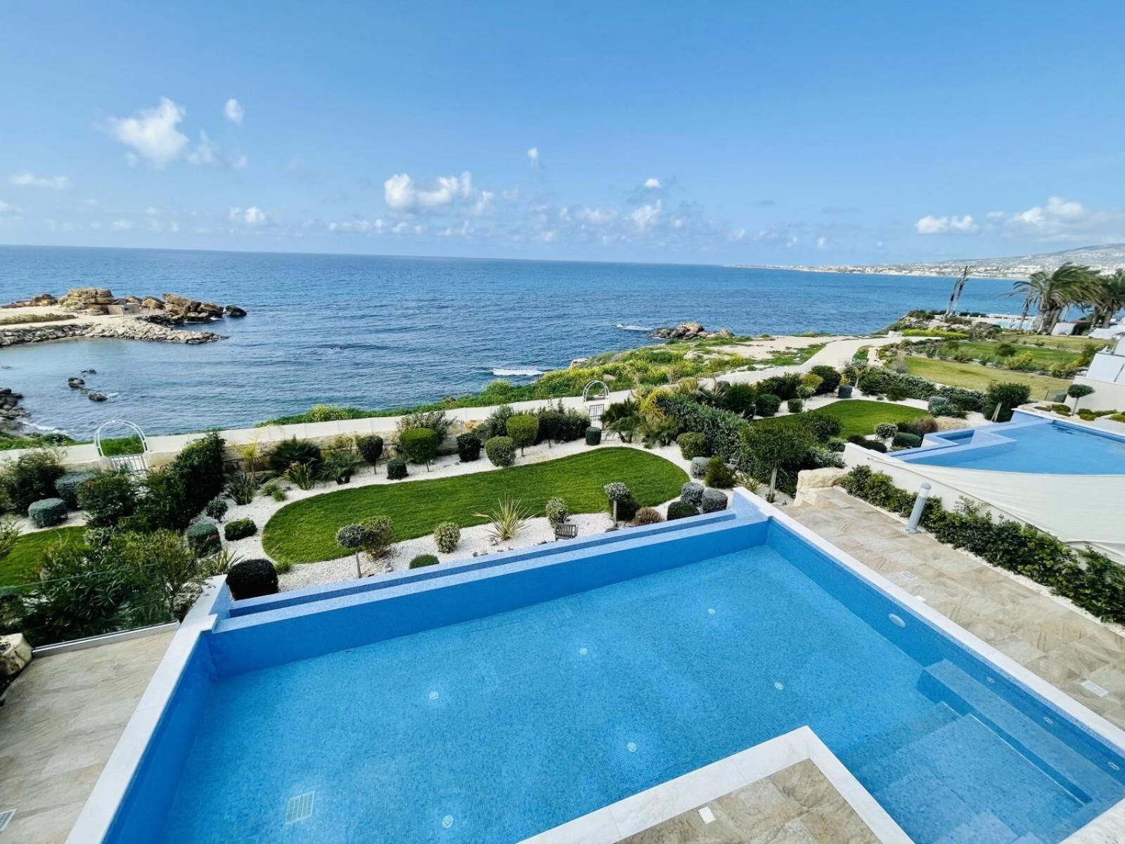 Olymp Luxury Villa D - Luxury Escape With Direct Beach Access And Unique Sunsets Paphos 外观 照片
