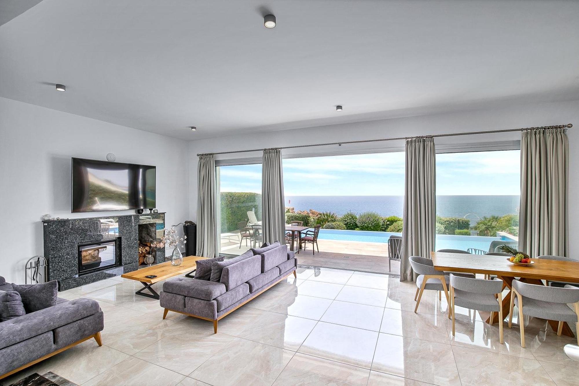 Olymp Luxury Villa D - Luxury Escape With Direct Beach Access And Unique Sunsets Paphos 外观 照片