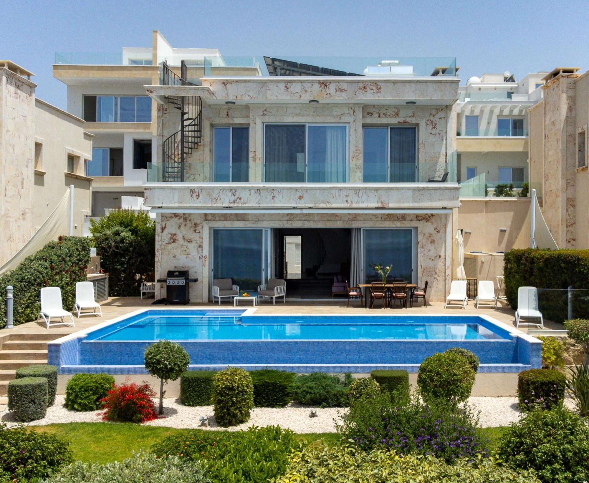 Olymp Luxury Villa D - Luxury Escape With Direct Beach Access And Unique Sunsets Paphos 外观 照片