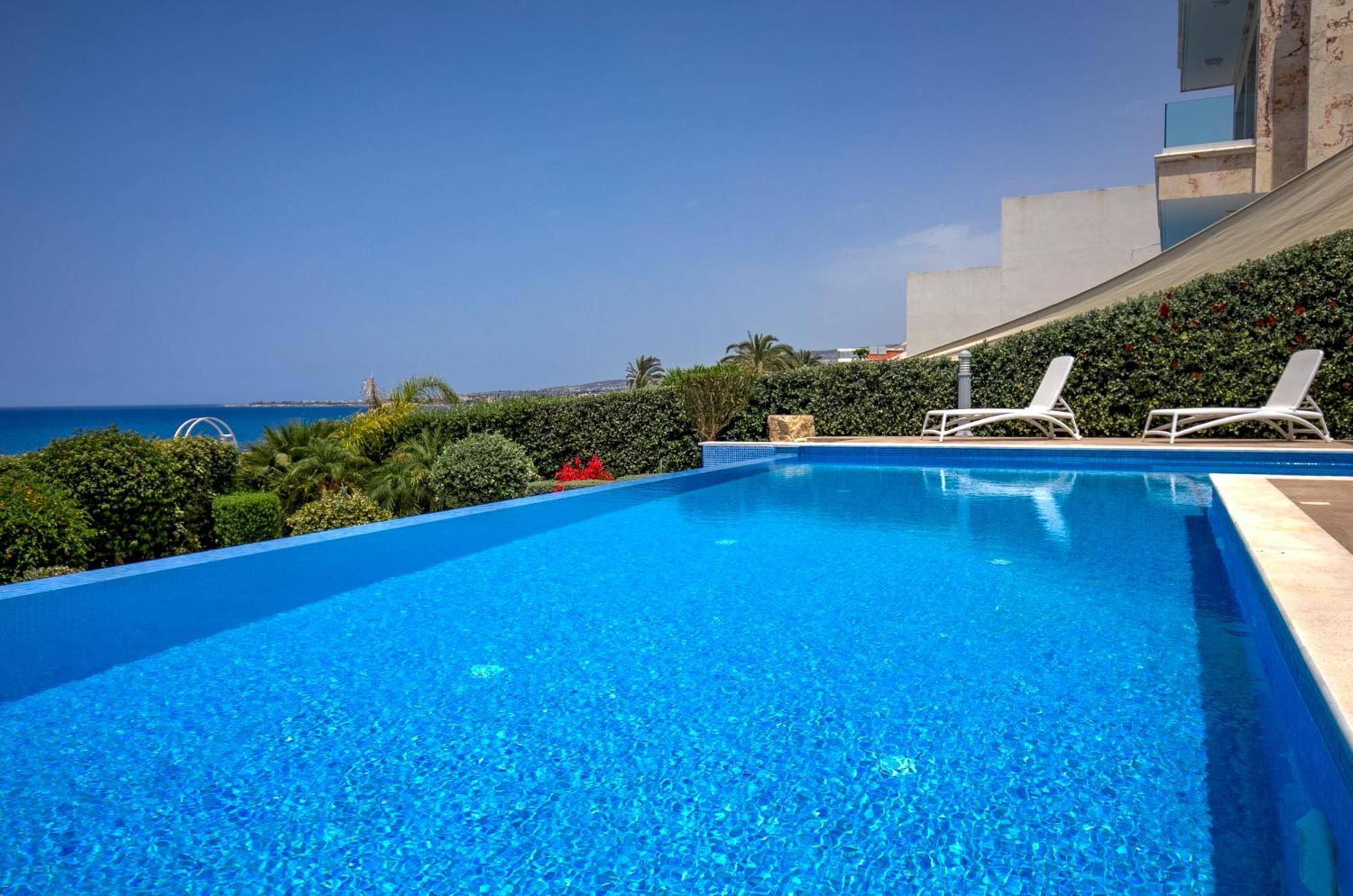 Olymp Luxury Villa D - Luxury Escape With Direct Beach Access And Unique Sunsets Paphos 外观 照片