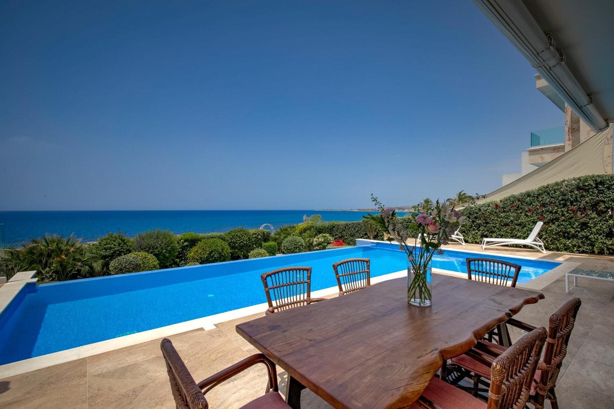 Olymp Luxury Villa D - Luxury Escape With Direct Beach Access And Unique Sunsets Paphos 外观 照片